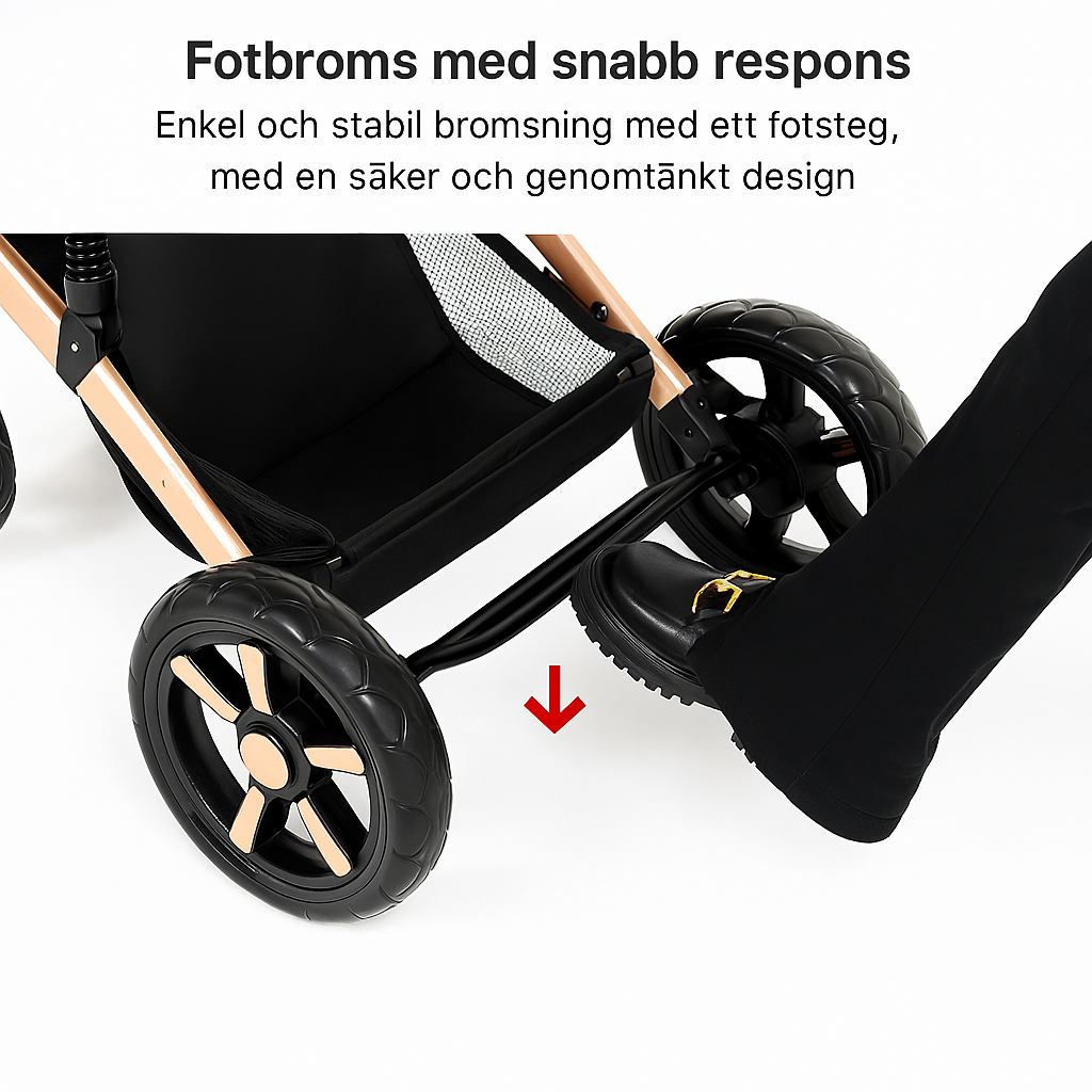 Barnvagn Premium 3-i-1