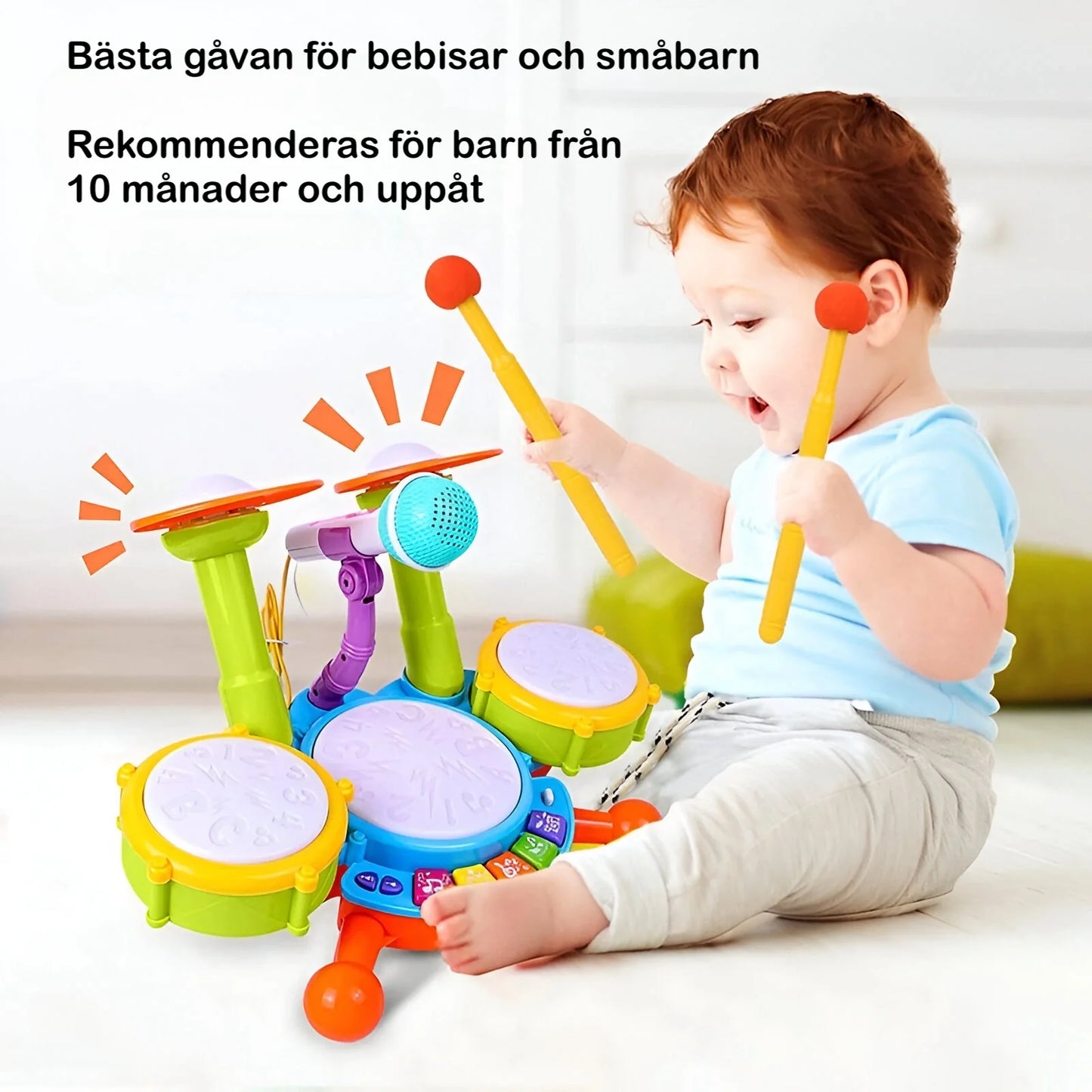 Trumset Barn med Mikrofon