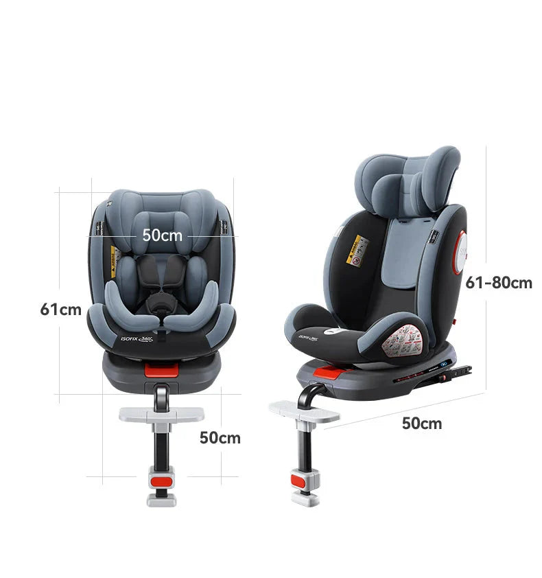 Bilbarnstol 360° Vändbar ISOFIX