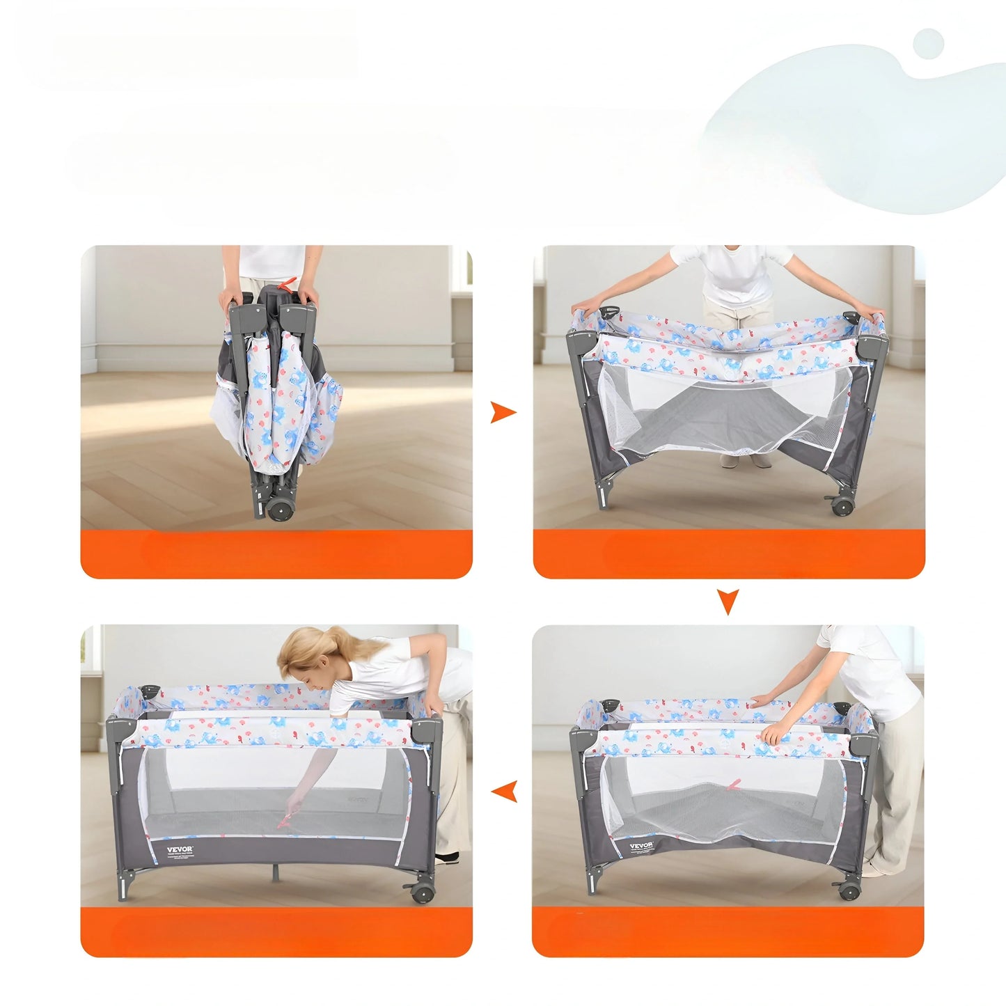 Barnsäng Bedside Crib Standard - Resesäng