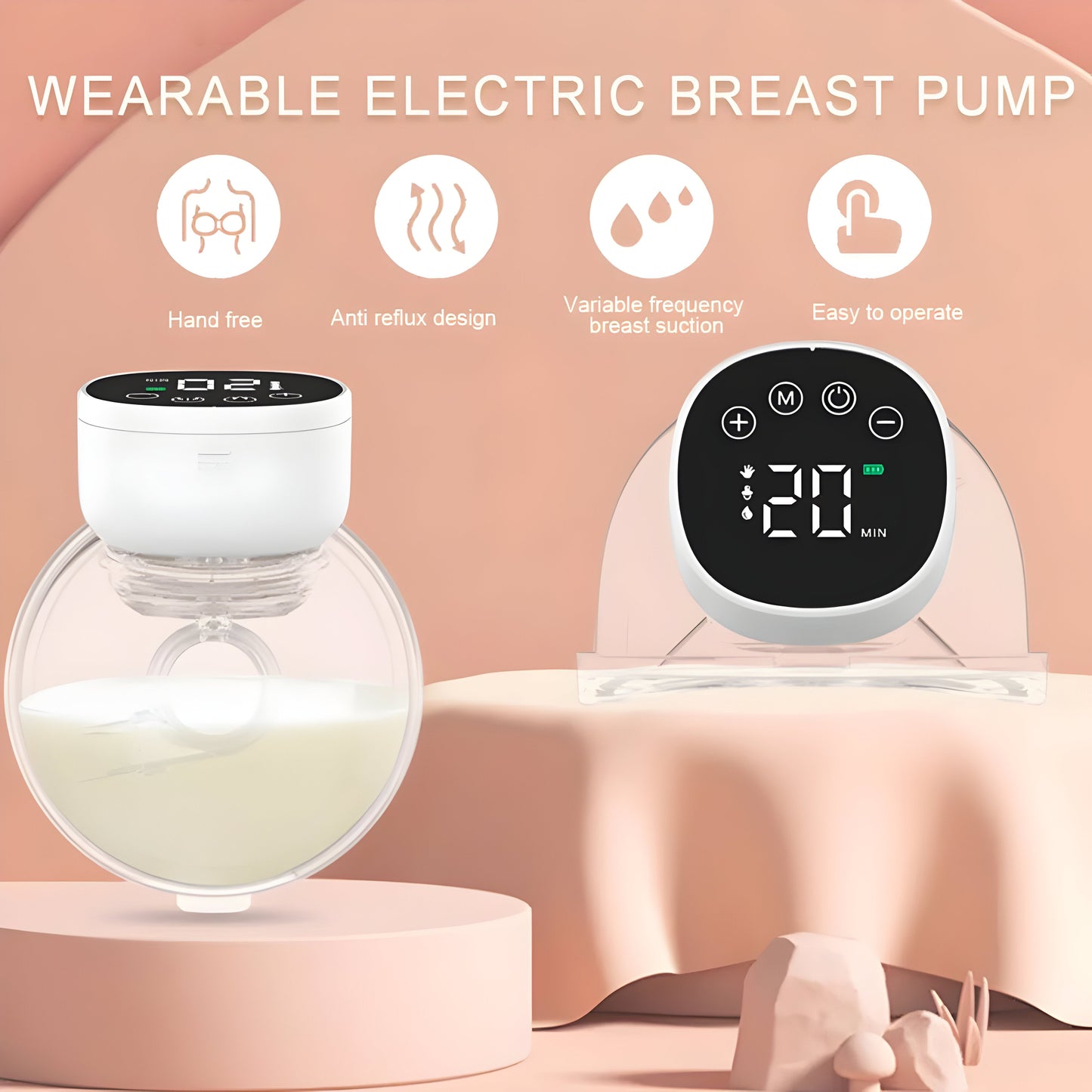 Elektrisk Bröstpump med LED-Display