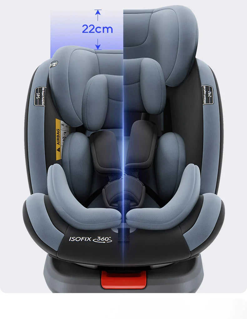 Bilbarnstol 360° Vändbar ISOFIX