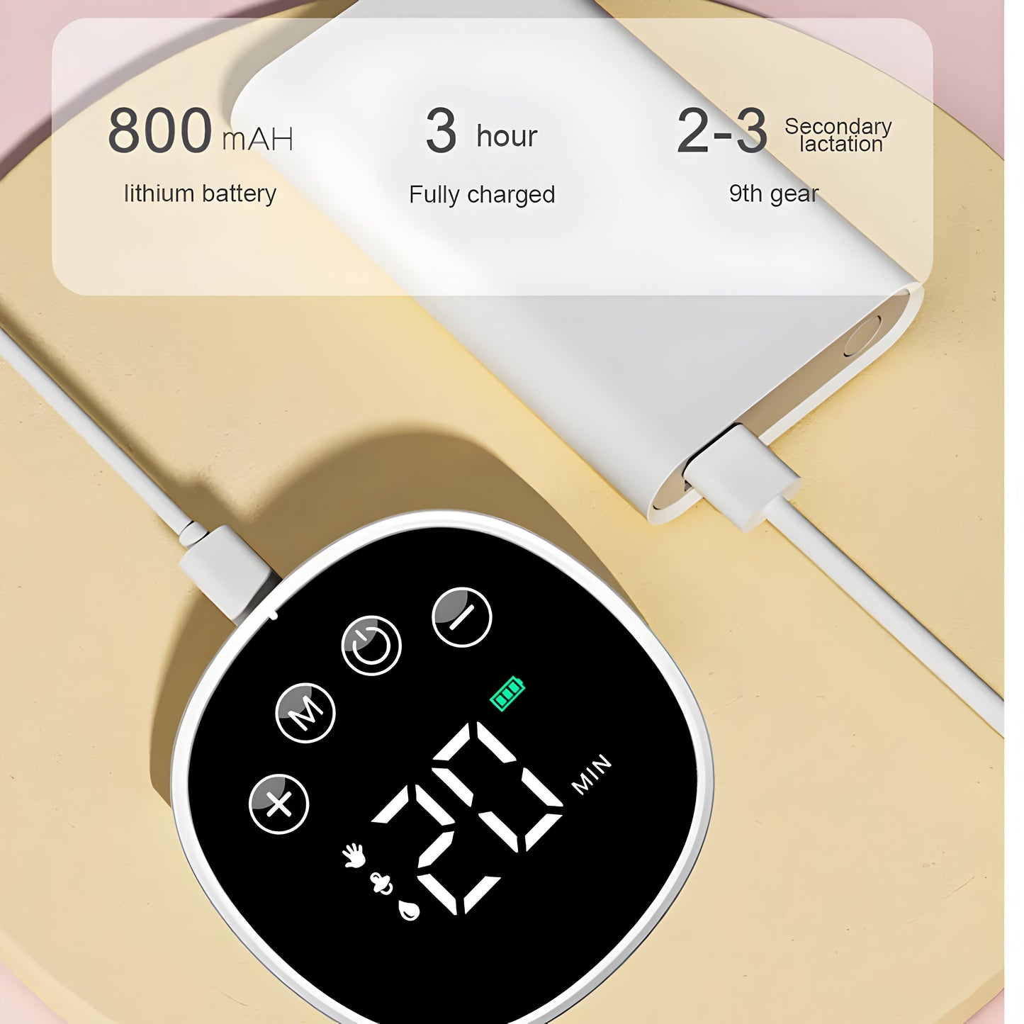 Elektrisk Bröstpump med LED-Display