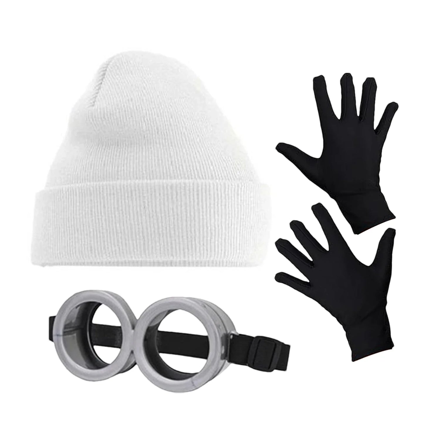 Mössa Barn Minions 3-i-1 Set med Vantar & Glasögon