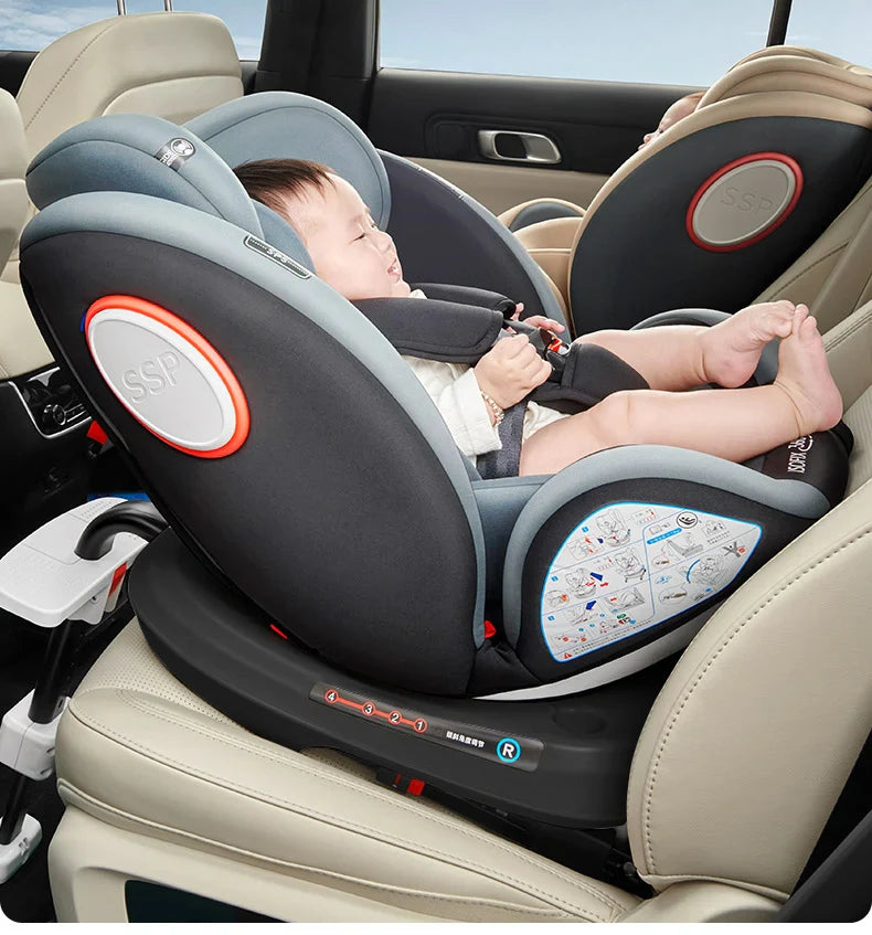 Bilbarnstol 360° Vändbar ISOFIX