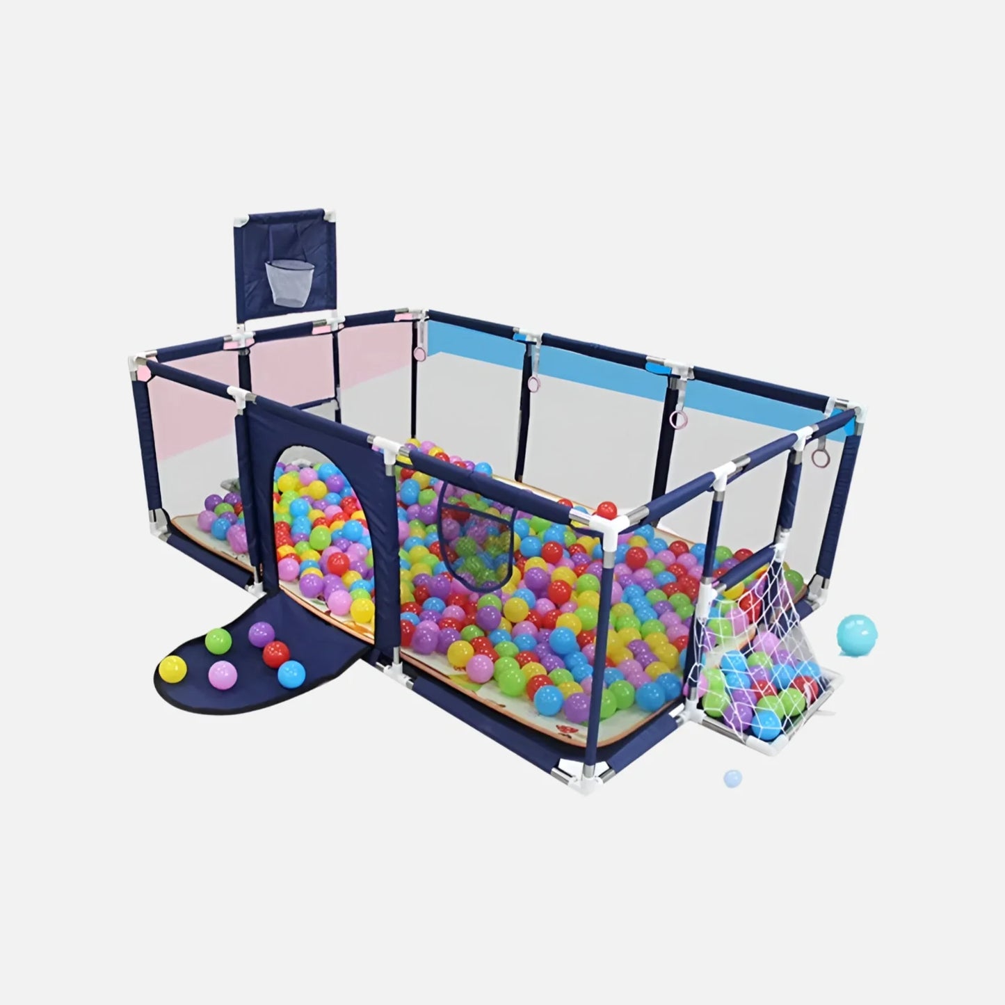 Lekhage XL Barnsäkerhet - (231 x 128 CM) Basketboll & hockeymål