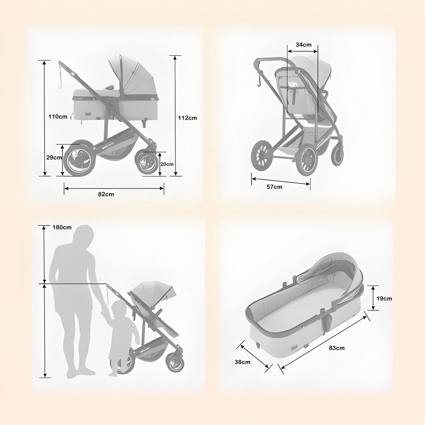 Barnvagn UrbanMove 3-i-1
