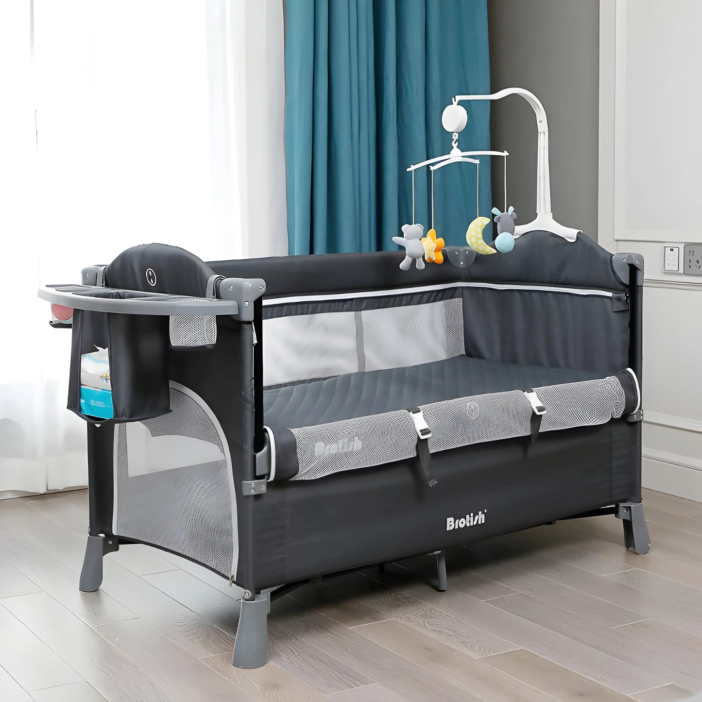Barnsäng Bedside Crib Premium - Resesäng