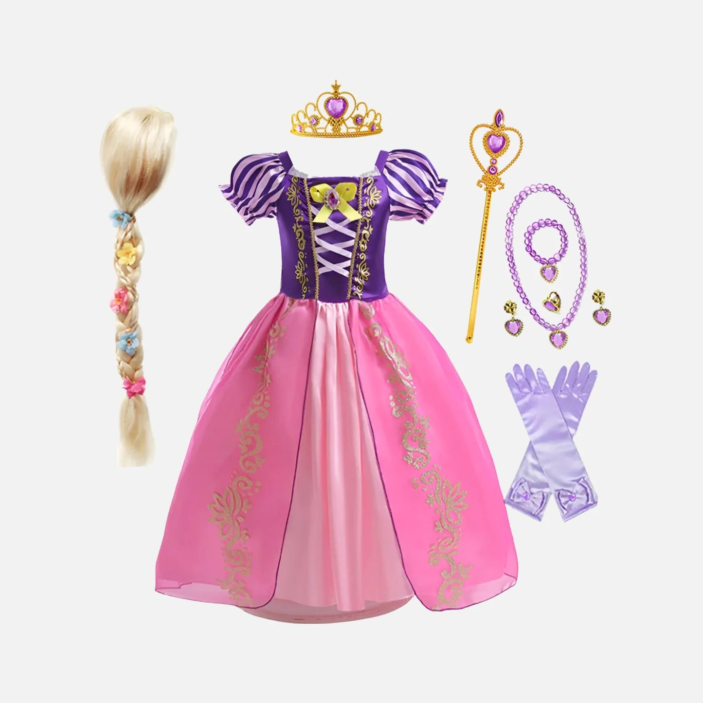 Klänning Rapunzel - Maskeraddräkt