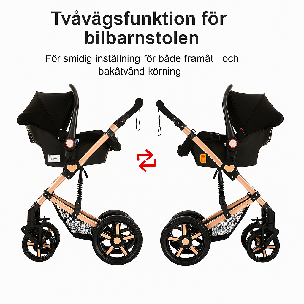 Barnvagn Premium 3-i-1