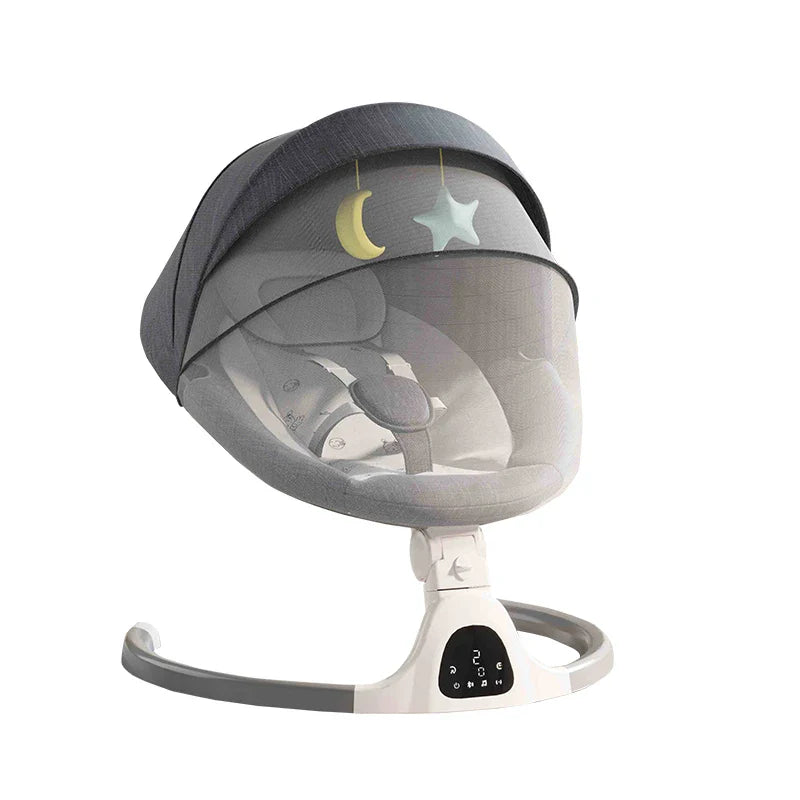 Babygunga Elektrisk med Bord, Myggnät & LED Display