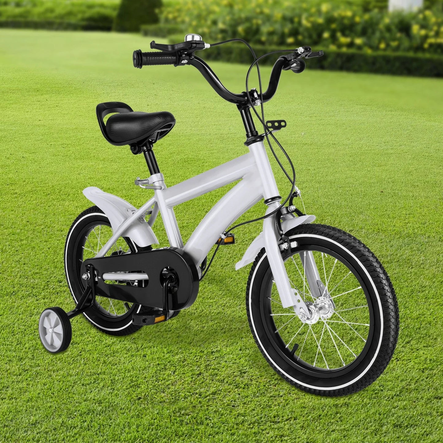 Barncykel 14 Tum - Vit