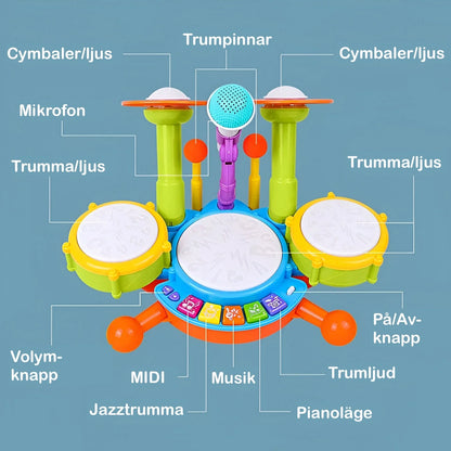 Trumset Barn med Mikrofon