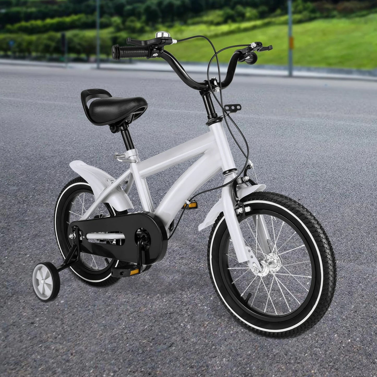 Barncykel 14 Tum - Vit
