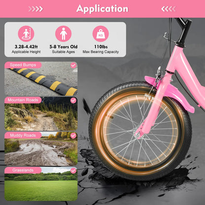 Barncykel 16 Tum - Rosa