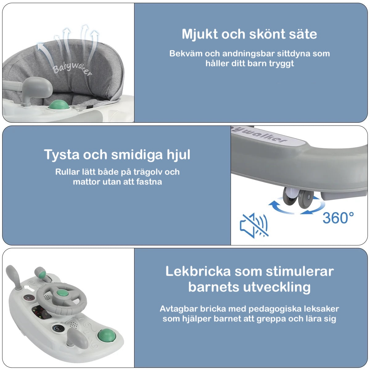 Lära-Gå-Stol UrbanMove 2-i-1