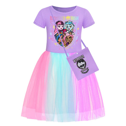 Monster High Klänning med Axelväska