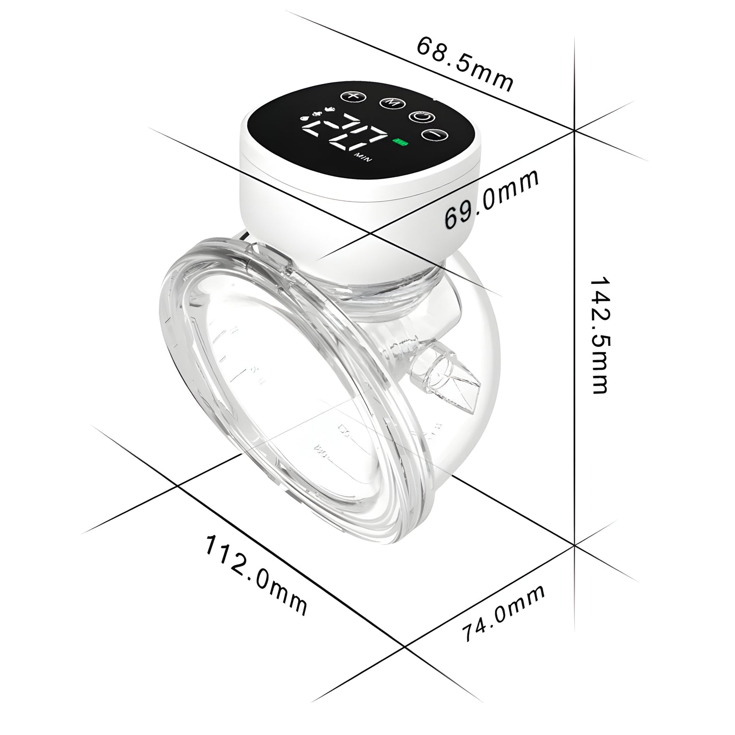 Elektrisk Bröstpump med LED-Display