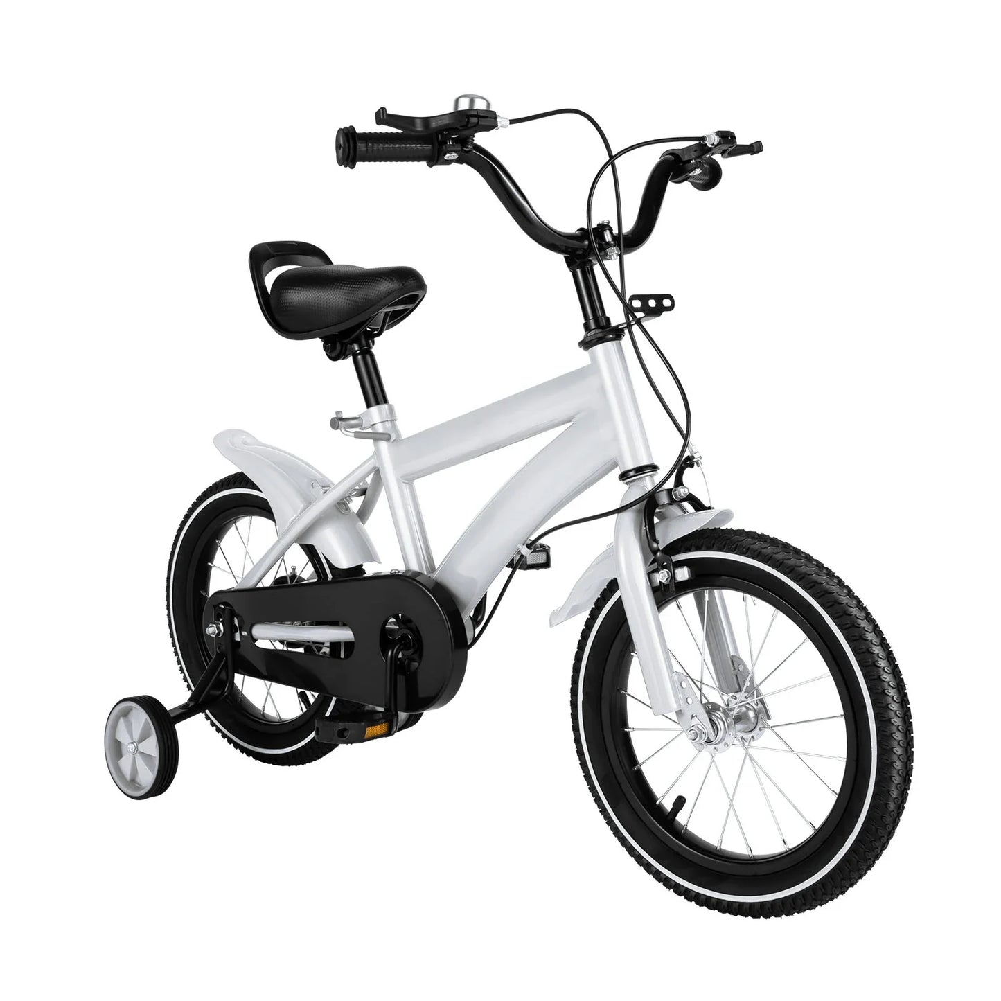 Barncykel 14 Tum - Vit