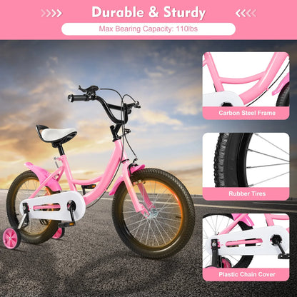 Barncykel 16 Tum - Rosa