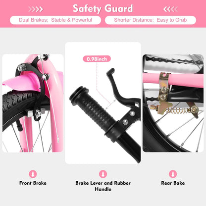 Barncykel 16 Tum - Rosa