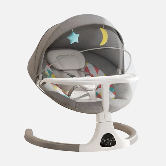 Babygunga Elektrisk med Bord, Myggnät & LED Display
