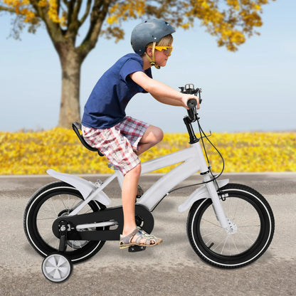 Barncykel 14 Tum - Vit