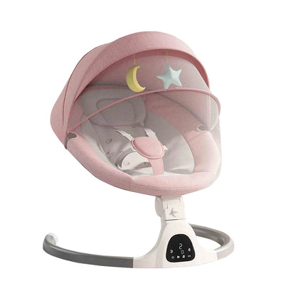 Babygunga Elektrisk med Bord, Myggnät & LED Display
