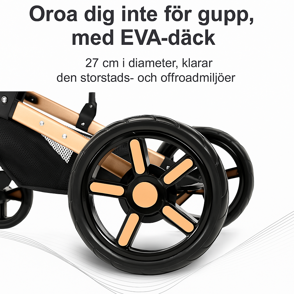 Barnvagn Premium 3-i-1